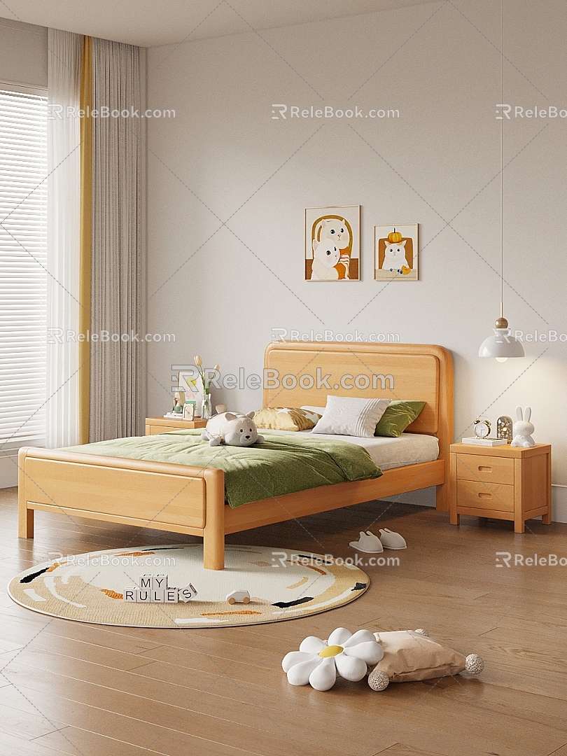 Modern Children's Bed 3d model