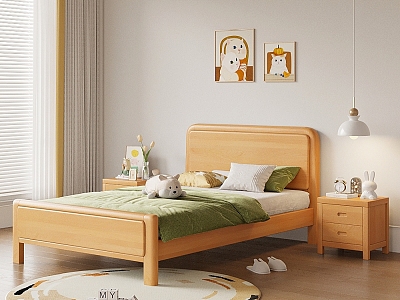 Modern Children's Bed 3d model