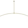 Modern Golden Geometric Pendant Lights With Spherical And Cone Shaped Designs