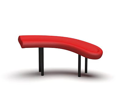 Tongue Bench 3d model Tongue Bench 3d model