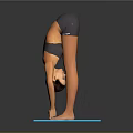 Blue Yoga Mat With Person Practicing Yoga Pose In Fitness Setting