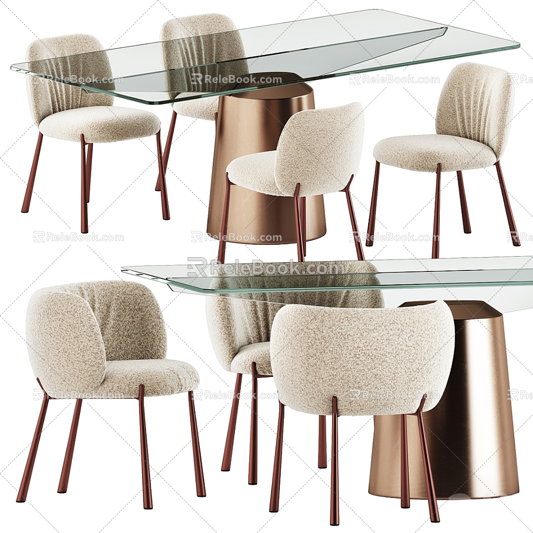 Dining table and chair model