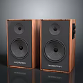 Van der Steen Electronic Audio Speakers With Wooden Cabinet And Dual Drivers