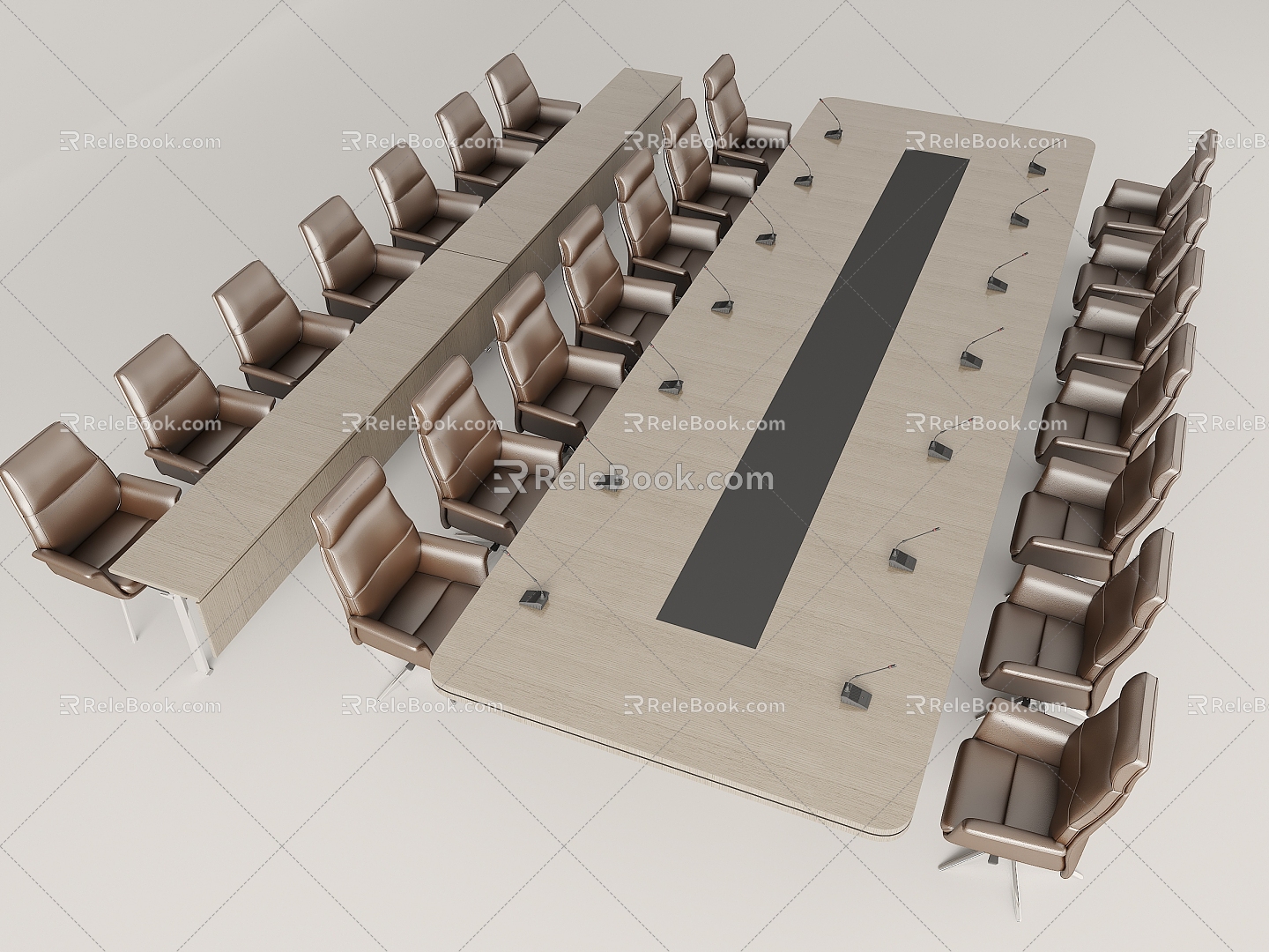 Modern Conference Table 3d model