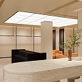 Modern Clothing Store Interior With Display Racks Mirrors Seating And Reception Counter