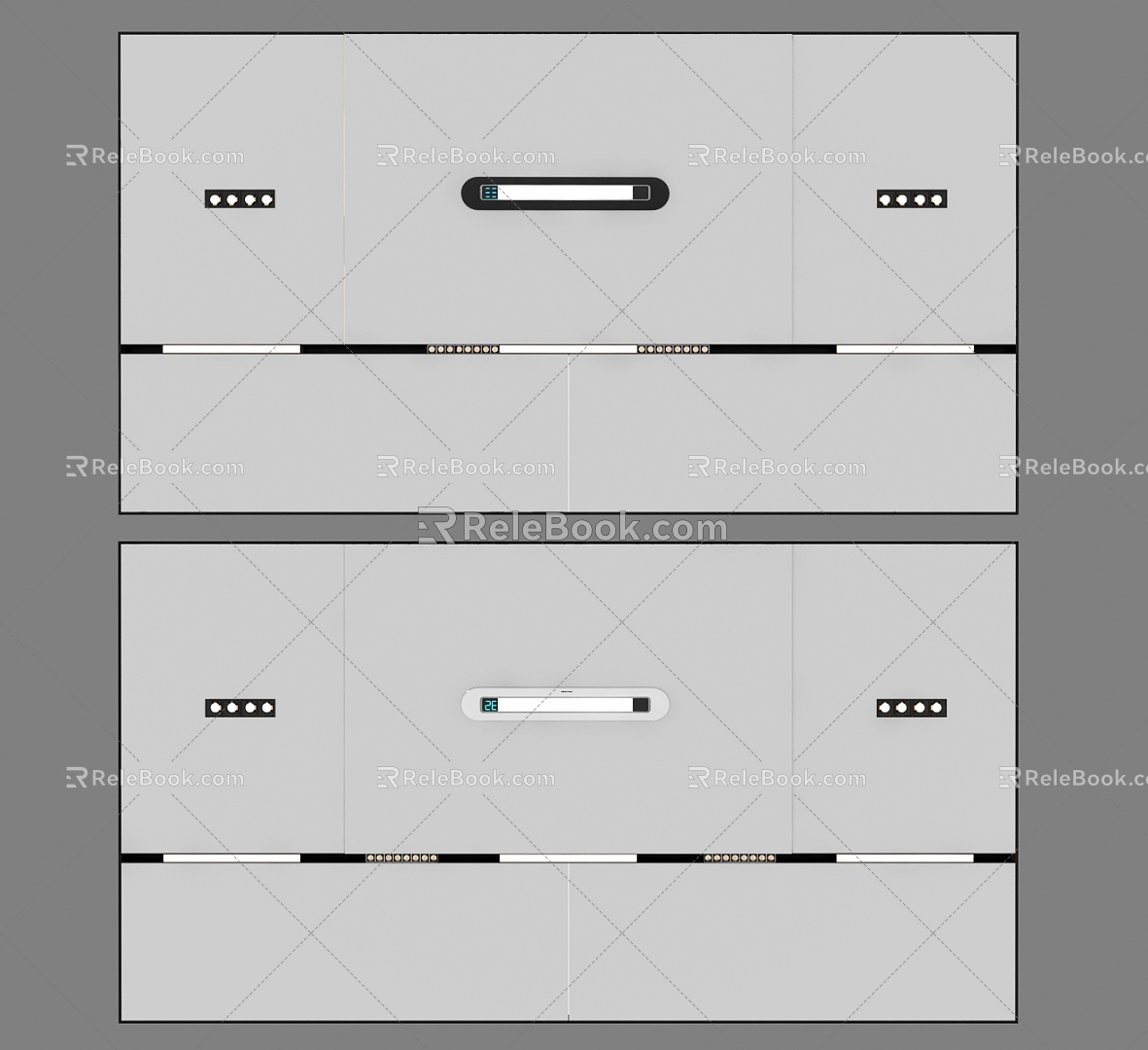 Large honeycomb ceiling 3d model