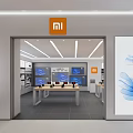 Retail space digital products mobile phone store display sale 3d model