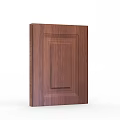 Classic Wooden Hinged Door With Panel Design And Brown Finish