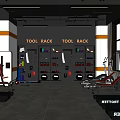 Modern Gym Simple Gym 3d model