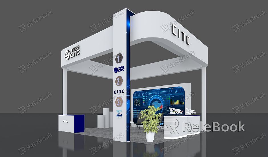 Modern Exhibition Technology Exhibition Hall Booth Exhibition model