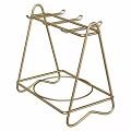 Gold Metal Cookware Holder For Organizing Kitchen Tools With Modern Design