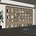 Modern Bookcase Bookshelf Ornaments Book Decorative Cabinet 3d model