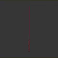 Stylish Red Blade Weapon Sword With Black Decorative Patterns And Red Black Hilt