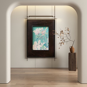 Abstract Hanging Paintings 3d model