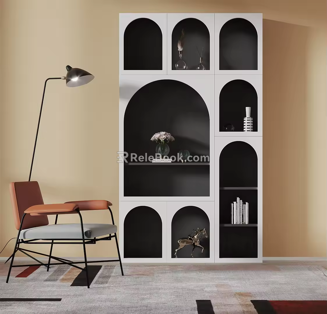 Modern Display Cabinet Minimalist Display Cabinet 3d model