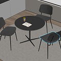 Modern Leisure Table and Chair Negotiation Table and Chair Coffee Table and Chair Signing Table and Chair 3d model