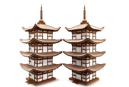 Chinese ancient building 3d model