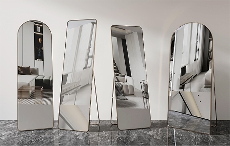 Modern mirror Full-length mirror 3d model