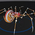 Modern mechanical spider bionic robot science and technology sense combat mech doomsday mech robot toy ornaments 3d model