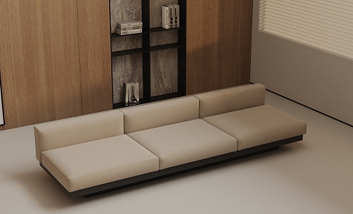 Three-seat sofa 3d model