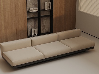 Three-seat sofa 3d model