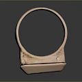 Copper Ring With Rectangular Base And Unique Design For Fashion Accessories