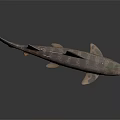 Spotted Shark 3D Rendered Model With Detailed Body Patterns And Smooth Texture 3d model