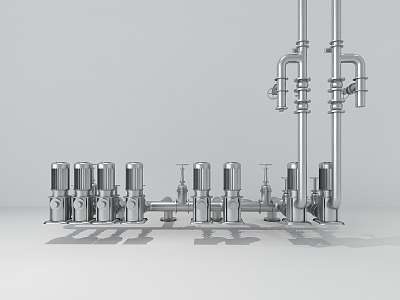 Valve Pipe Valve 3D Model Industrial LOFT Pipe 3D Model 3d model