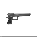 Classic Metal Pistol With Black Grip Sleek Barrel And Vintage Design Features