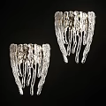 Elegant Crystal Chandeliers Featuring Dripping Clear Crystals And Sparkling Decorative Design 3d model