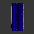 Portable Blue Electronic Music Player With Circular Control Buttons For Playback And Volume Adjustment