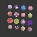 Colorful Geometric Design Sports Balls For Fitness Equipment Training And