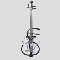 Unique Artistic Musical Instrument With Curved Lines And Vibrant Art Supplies Themed Details