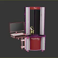 ShapeGrabber 3D Scanning Measurement System With White Red Design And Computer Monitor Workbench