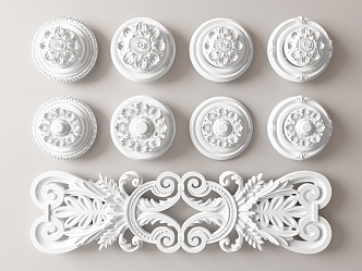 European-style carved 3d model