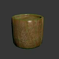 Natural Rustic Wooden Container With Visible Wood Grain Texture And Smooth Surface