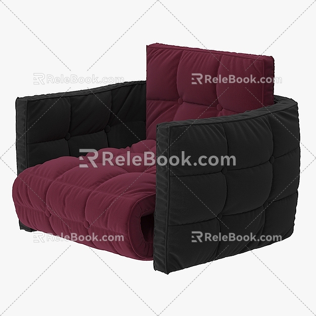 Single sofa 3d model