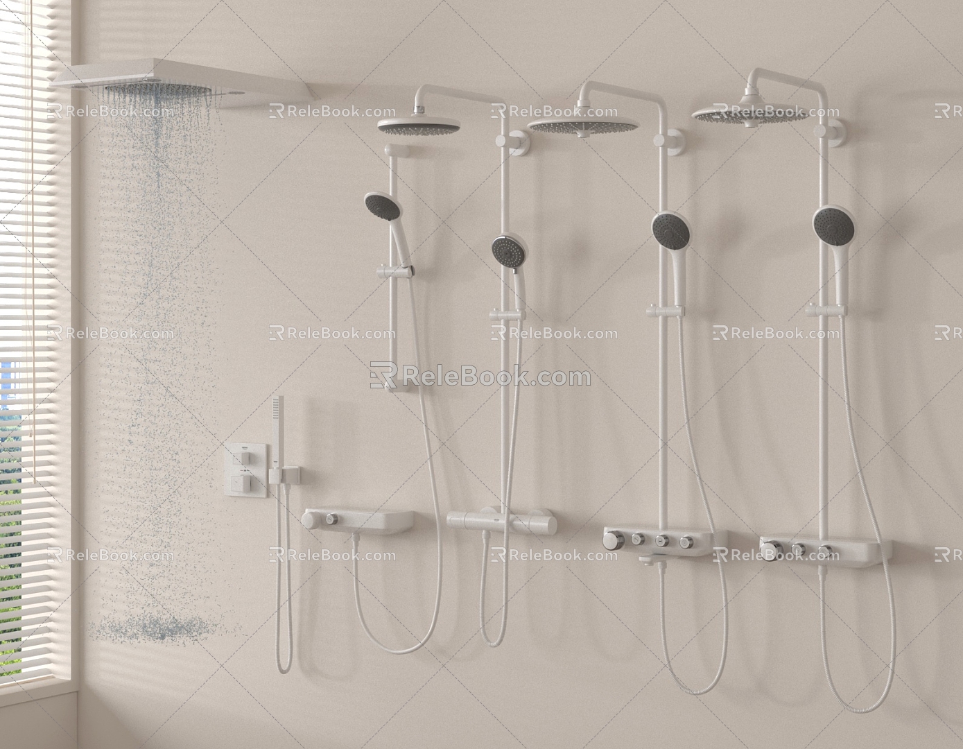 Modern Shower Shower Shower Shower 3d model