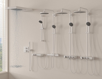 Modern Shower 3d model