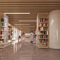 Public Space Corridor Reading Area 3d model