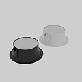 Modern Recessed Downlights in Black and White for Ceiling Lighting Design