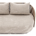 Milan fabric three-seat sofa 3d model