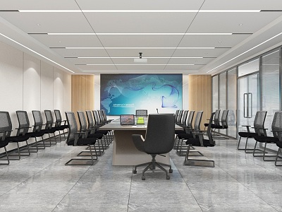 Conference table combination in conference room model