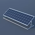 Photovoltaic Solar Panel With Metal Support Frame For Renewable Power Production