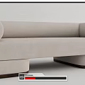 Modern Multiplayer Sofa Dahlem Double Sofa Double Sofa 3d model