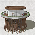 Modern observation platform 3d model