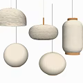 Modern Minimalist Pendant Lights With Various Paper Designs And Diverse Shapes