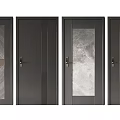 Modern security door password door security door 3d model