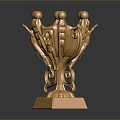 World Cup Football Trophy Champion Trophy Gold Cup Trophy World Cup Gold Cup Game Trophy Sporting Goods 3d model