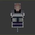 3D Cartoon Pixel Art Robot With Colorful Screens Futuristic Claws And Vibrant Design